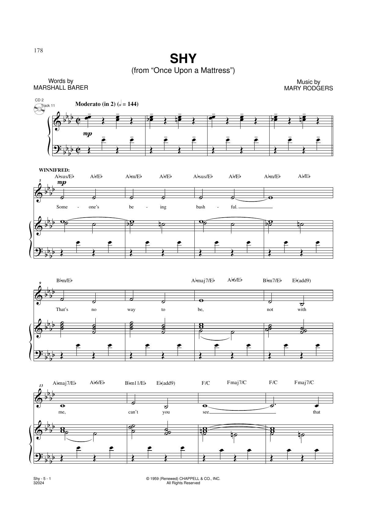Produktbild zu: Shy (from Once Upon A Mattress)