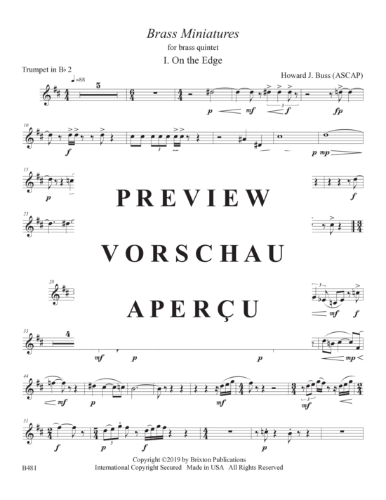 Produktgalerie: Seite 16 von 21 Brass Miniatures , , (Blechbläserquintett)