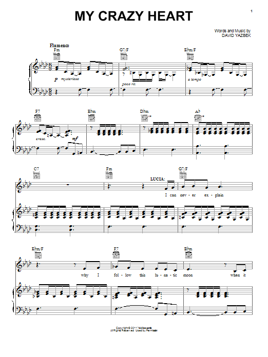 Produktbild zu: My Crazy Heart (from Women On The Verge Of A Nervous Breakdown)