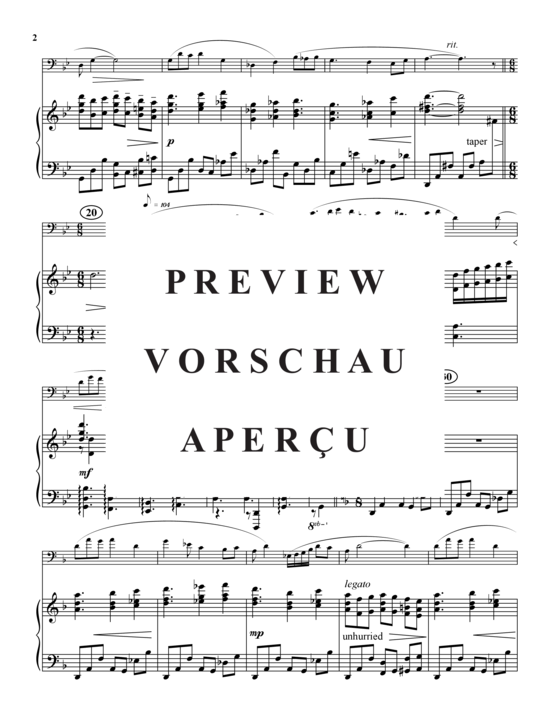 Product gallery: Page 3 of 13 Two Poems for Low Brass , , (Posaune + Klavier)