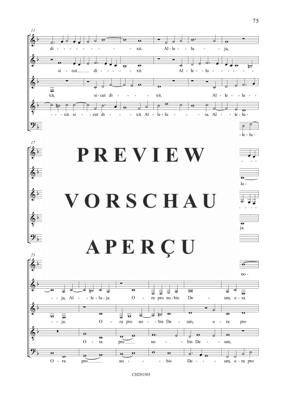 Product gallery: Page 6 of 7 Regina caeli laetare / Resurrexit sicut dixit, , Mixed choir 5 voices