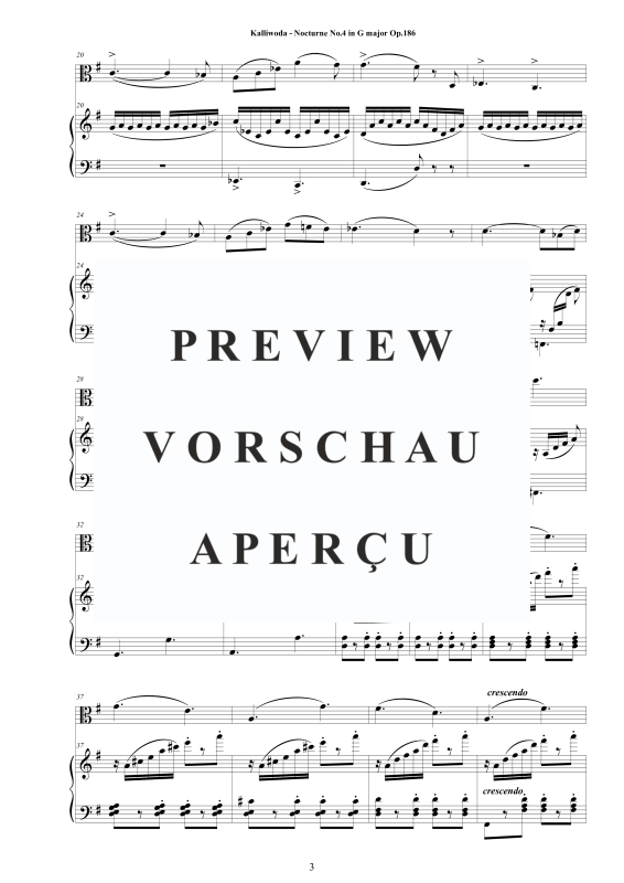 Produktgalerie: Seite 4 von 11 Nocturne Nr.4 Op.186, , Viola und Klavier