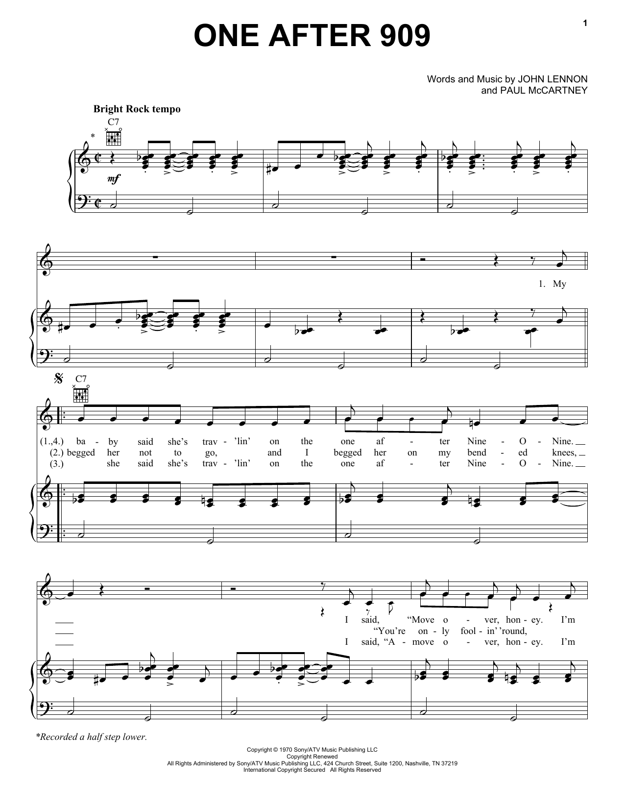 Product gallery: Page 1 of 1 One After 909, The Beatles
