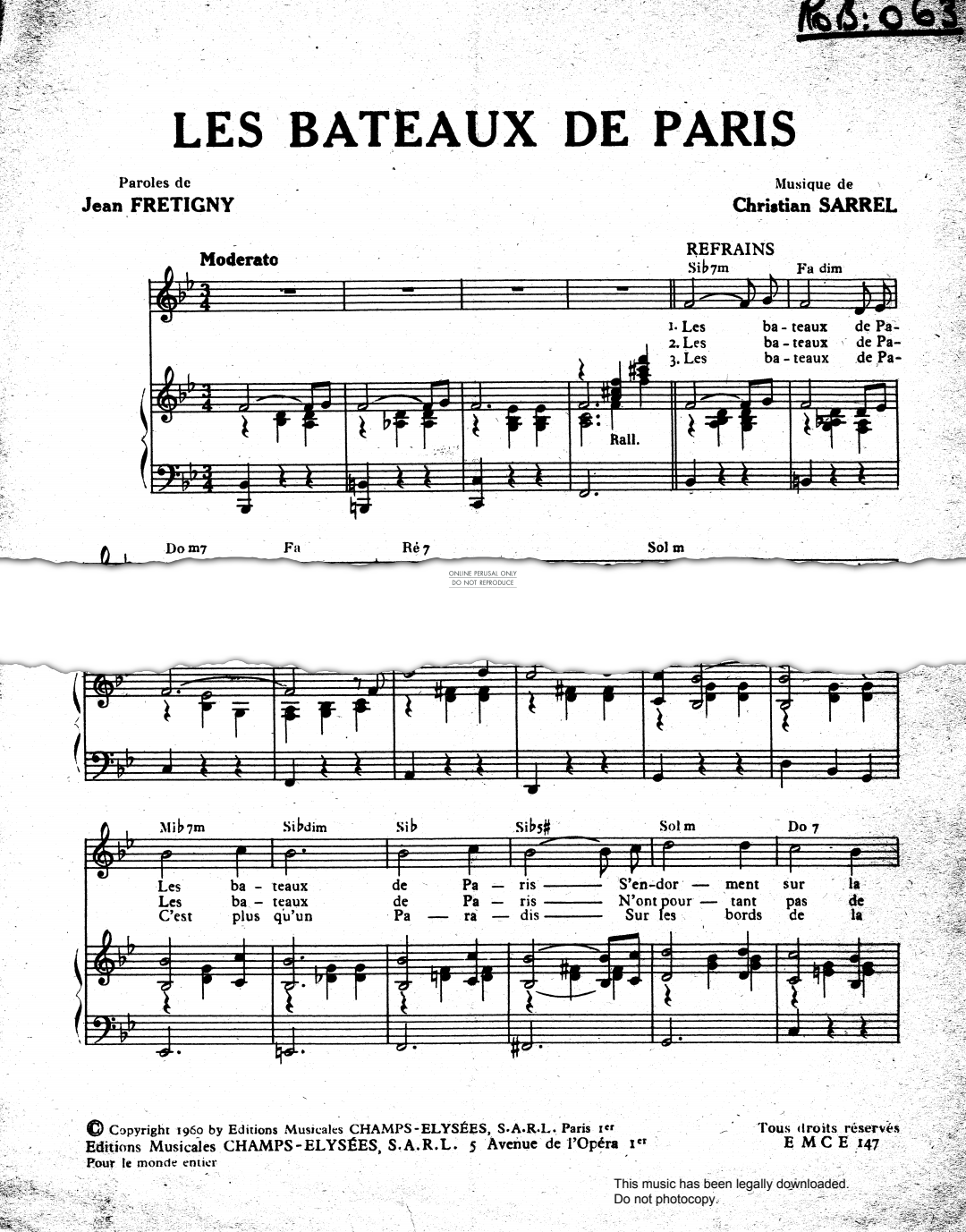 Product picture to: Les Bateaux De Paris