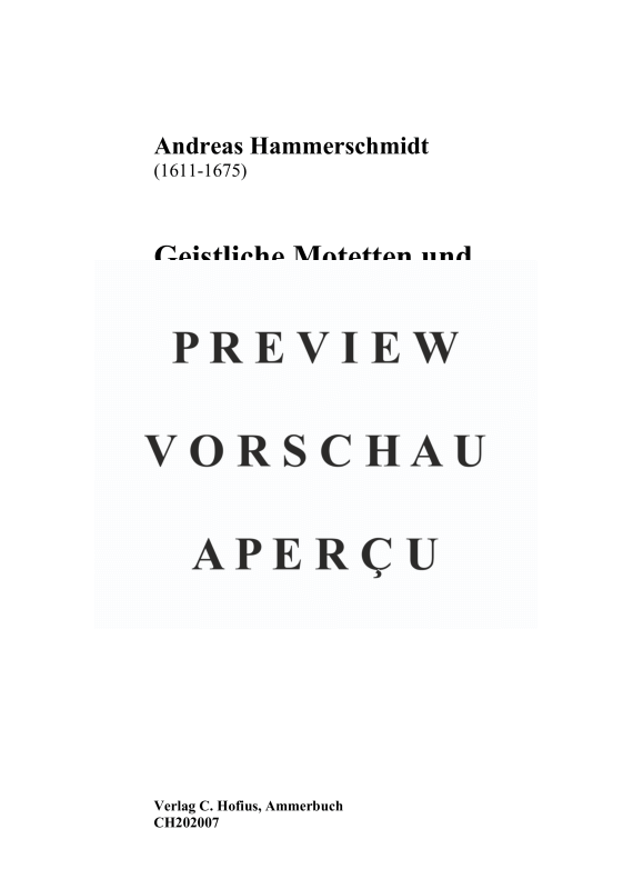 gallery: Musikalische Andachten IV. Teil, Bd.1: Geistliche Motetten und Konzerte, , (Gemischter Chor 5-7 stimmig und BC)