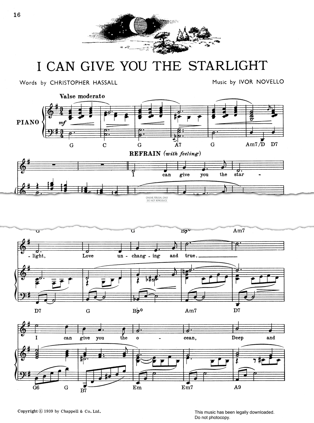 Produktbild zu: I Can Give You The Starlight (from 'The Dancing Years')