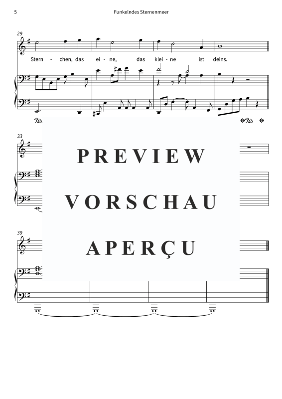 Produktgalerie: Seite 7 von 7 Funkelndes Sternenmeer, , Gesang und Klavier