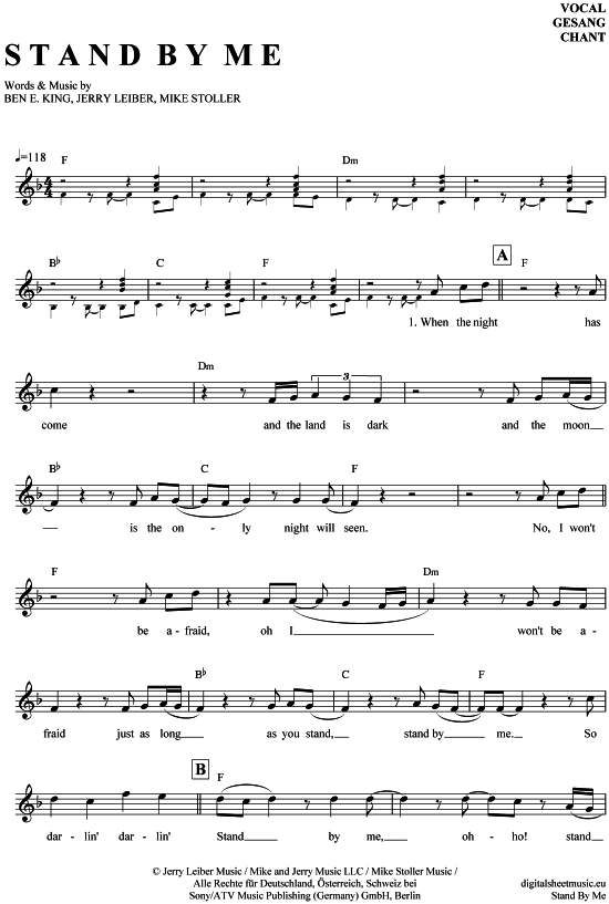 Product gallery: Page 1 of 4 Stand by me , King, Ben E., (vocals)