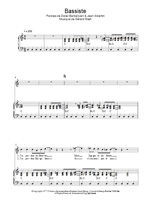 Produktbild zu: Bassiste