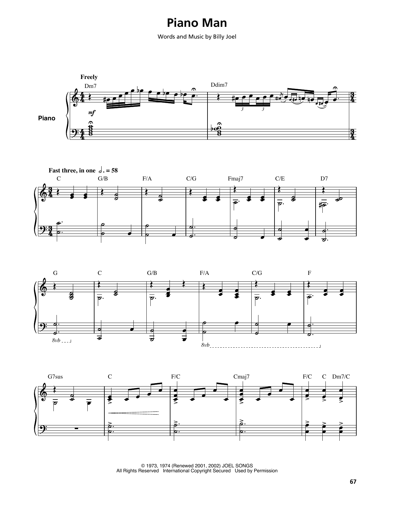 Product gallery: Page 1 of 1 Piano Man, Billy Joel