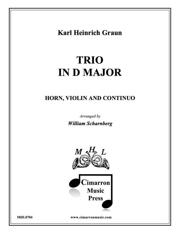 Produktbild zu: Trio in D-DurKarl Heinrich Graun