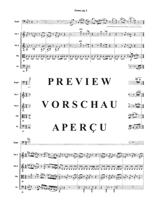 Produktgalerie: Seite 4 von 21 Dream , , (Quintett für Euphonium + Streicherquartett)