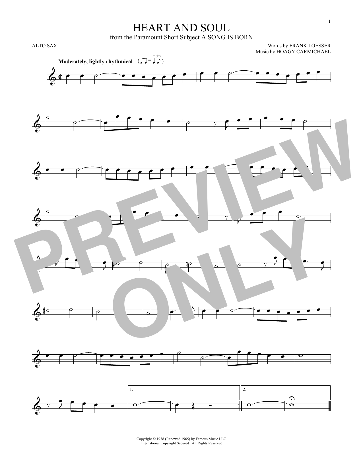 Product gallery: Page 1 of 1 Heart And Soul, Hoagy Carmichael