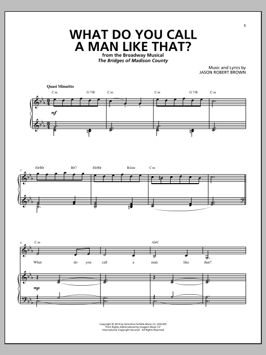 Produktbild zu: What Do You Call A Man Like That? (from The Bridges of Madison County)
