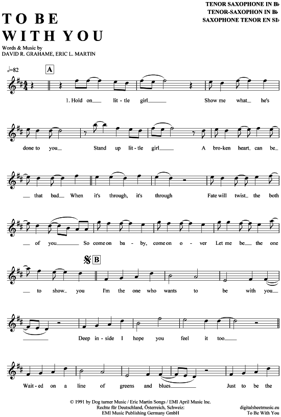 Product picture to: To be with you Mr. Big