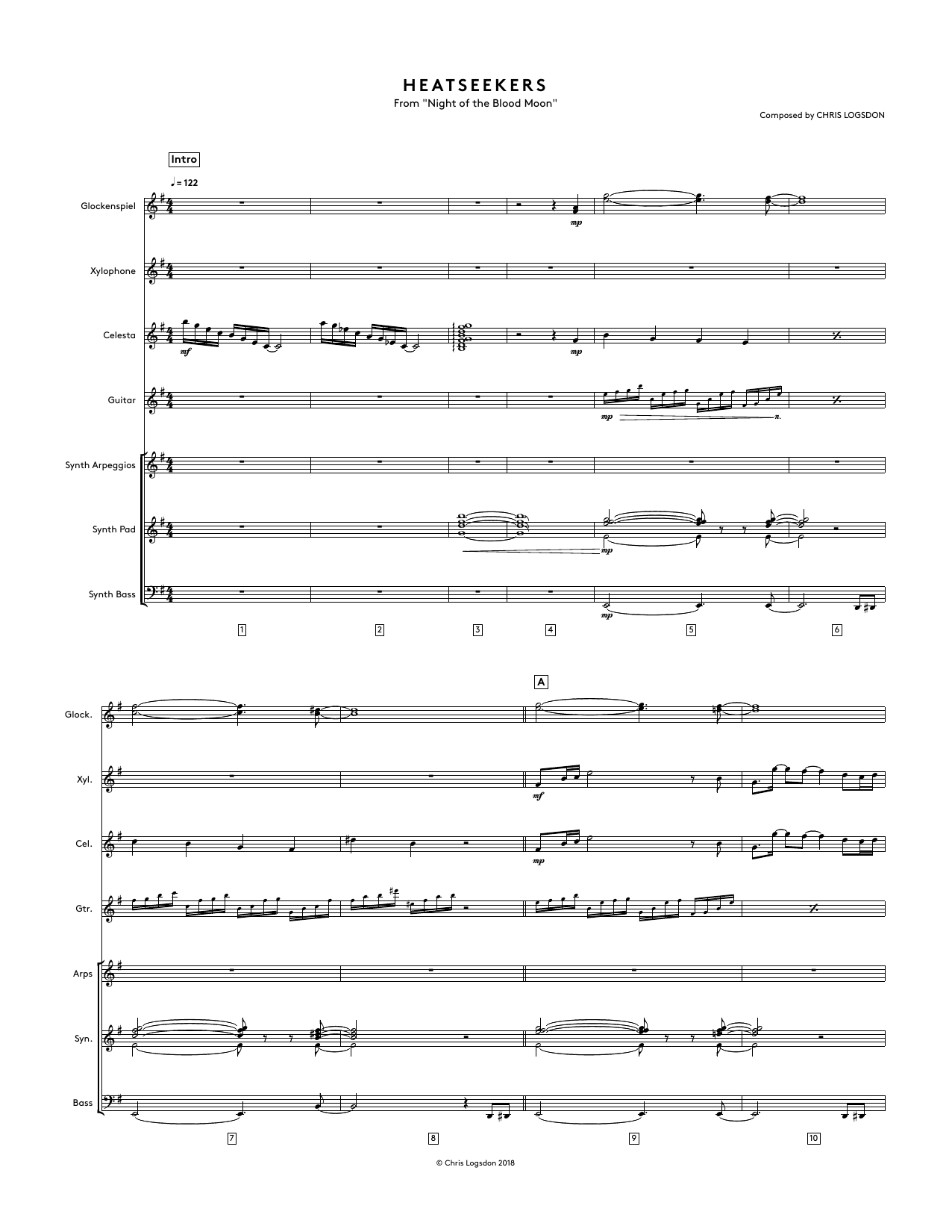 Product picture to: Heatseekers (from Night of the Blood Moon) - Full Score