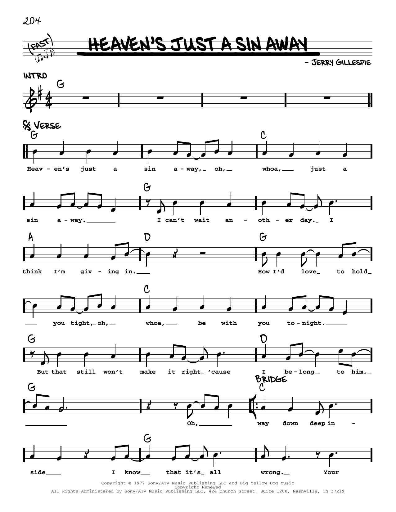 Produktbild zu: Heaven's Just A Sin Away