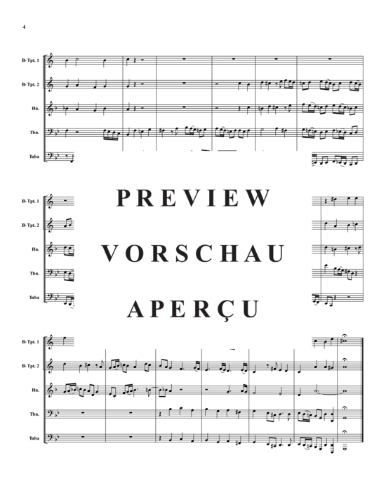 Produktgalerie: Seite 5 von 15 Fugue on B-A-C-H , , (Blechbläserquintett)