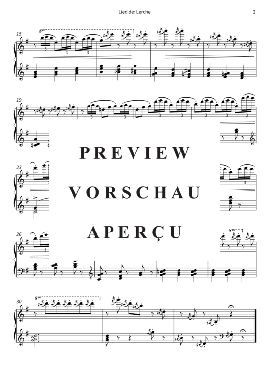 Product gallery: Page 5 of 5 Lied der Lerche - Nr. 22 aus Kinderalbum op. 39 , , Piano Solo