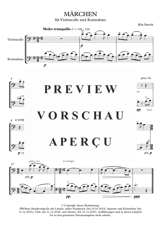 Produktgalerie: Seite 10 von 11 12 Duos, , Cello und Kontrabass