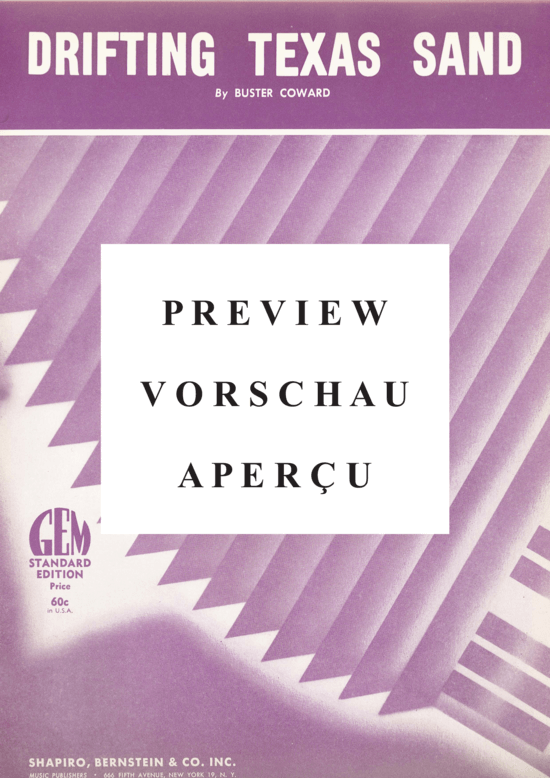 Produktgalerie: Seite 2 von 8 Drifting Texas Sand , Popular Standard, Klavier und Gesang