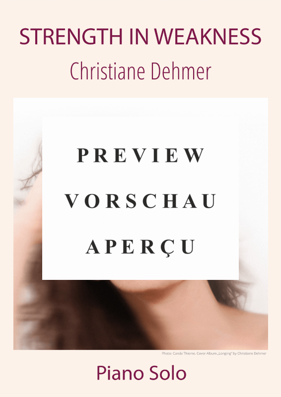 Produktgalerie: Seite 2 von 9 Strength In Weakness, , Klavier Solo