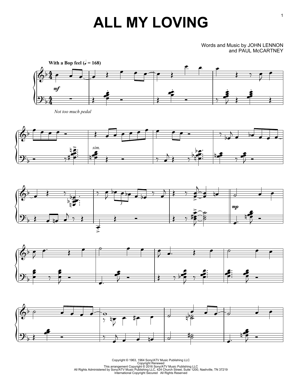 Product gallery: Page 1 of 1 All My Loving [Jazz version], The Beatles