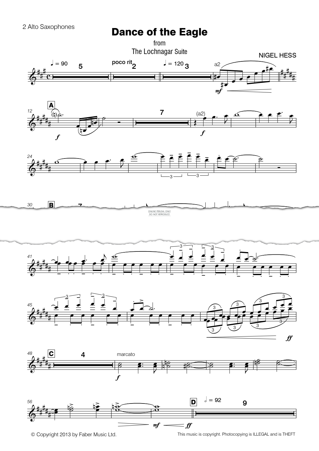 Product gallery: Page 1 of 1 Dance of the Eagle (from 'The Lochnagar Suite'), Nigel Hess