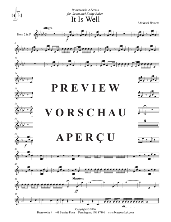 Product gallery: Page 9 of 17 It Is Well , , (Brass Ensemble)