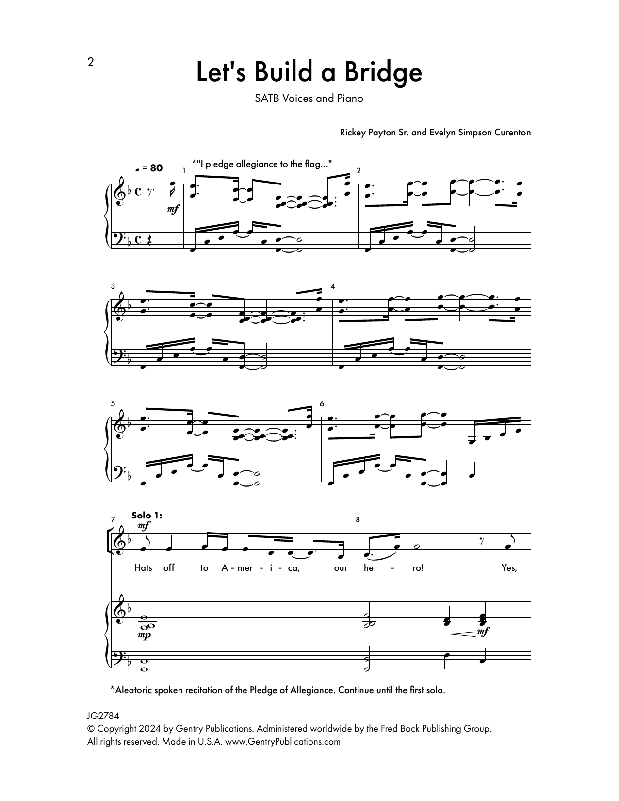 Produktgalerie: Seite 1 von 1 Let's Build A Bridge, Rickey Payton Sr. and Evelyn Simpson Curenton, Chor