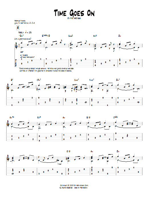 Product gallery: Page 1 of 1 Time Goes On, Pat Metheny
