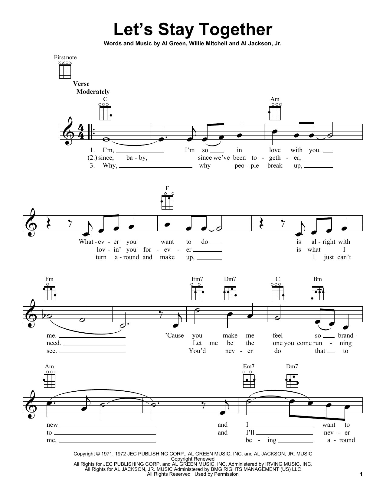 Product gallery: Page 1 of 1 Let's Stay Together, Al Green