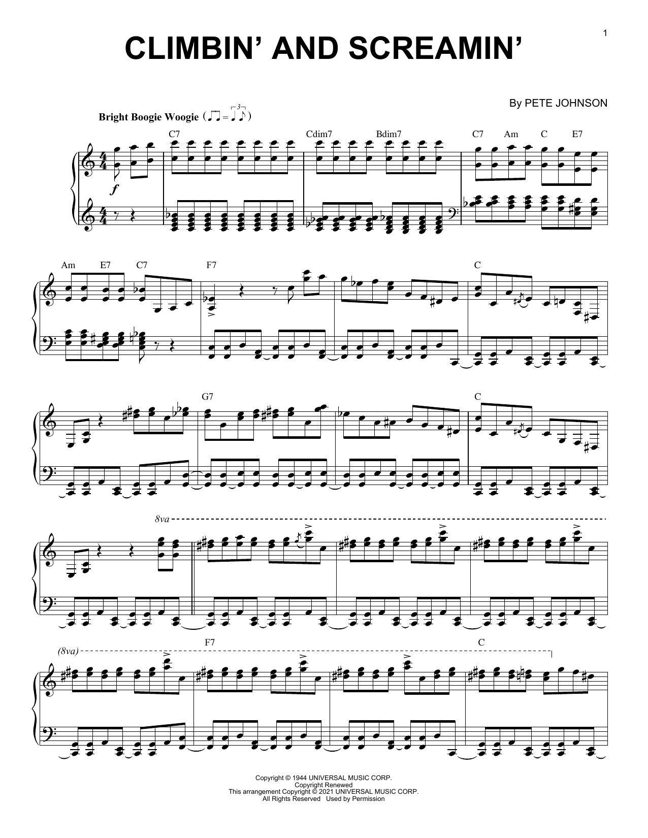 Produktbild zu: Climbin' And Screamin' (arr. Brent Edstrom)