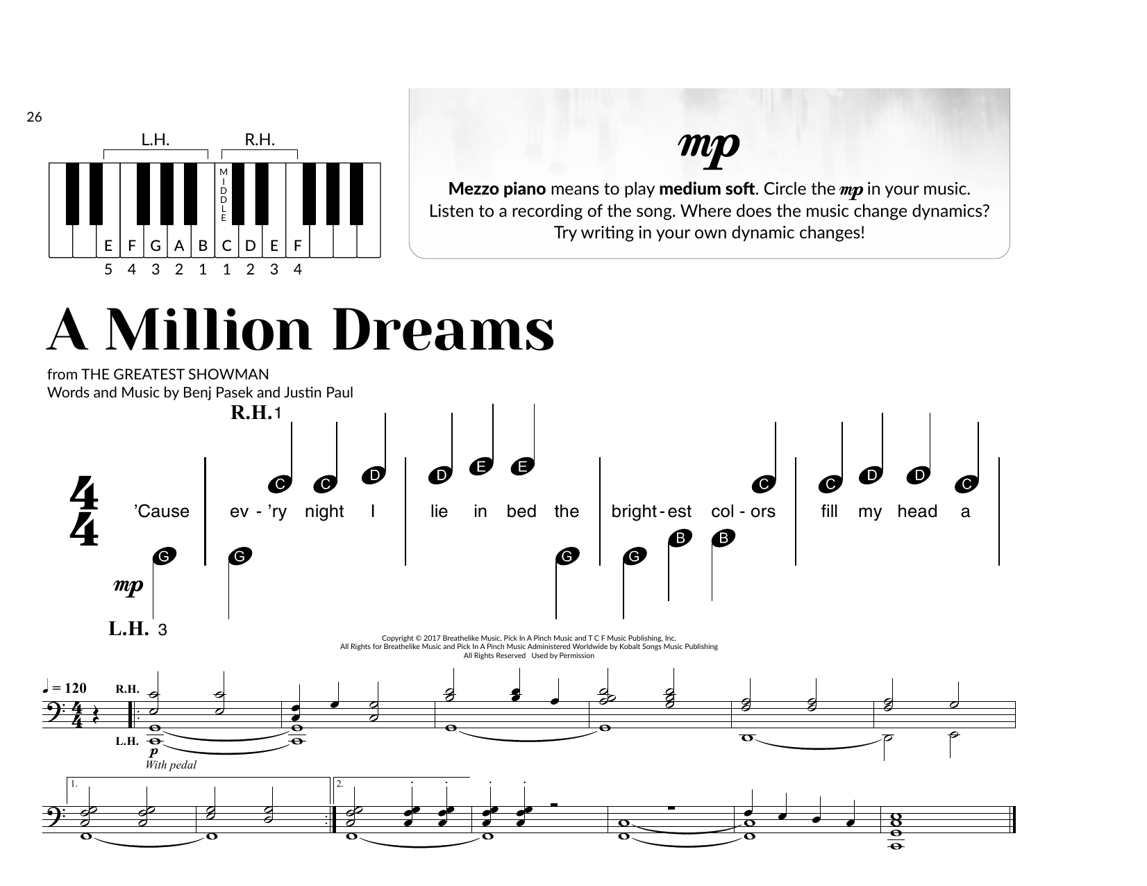 Produktbild zu: A Million Dreams (from The Greatest Showman)