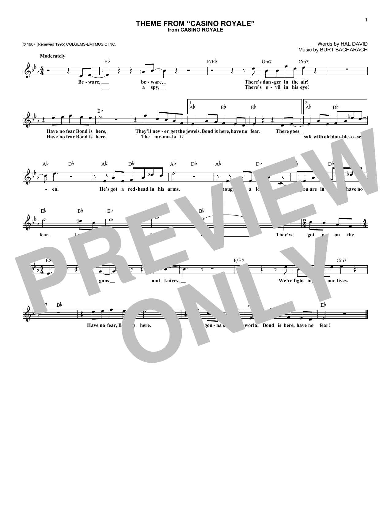 Produktbild zu: Theme From Casino Royale