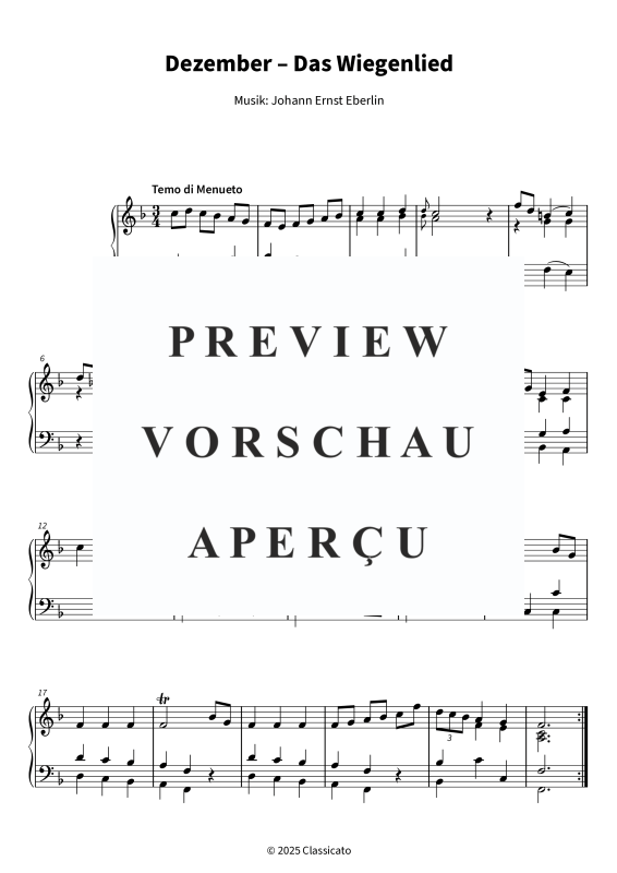 Produktgalerie: Seite 1 von 5 Dezember -  Das Wiegenlied, , Klavier Solo