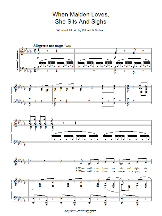 Produktbild zu: When Maiden Loves She Sits And Sighs