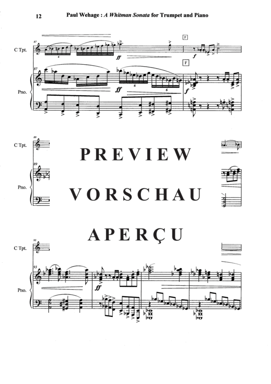 Produktgalerie: Seite 13 von 21 A Whitman Sonata , , (Trompete in B oder C + Klavier)