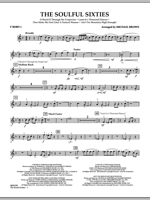 Produktbild zu: The Soulful Sixties - F Horn 1