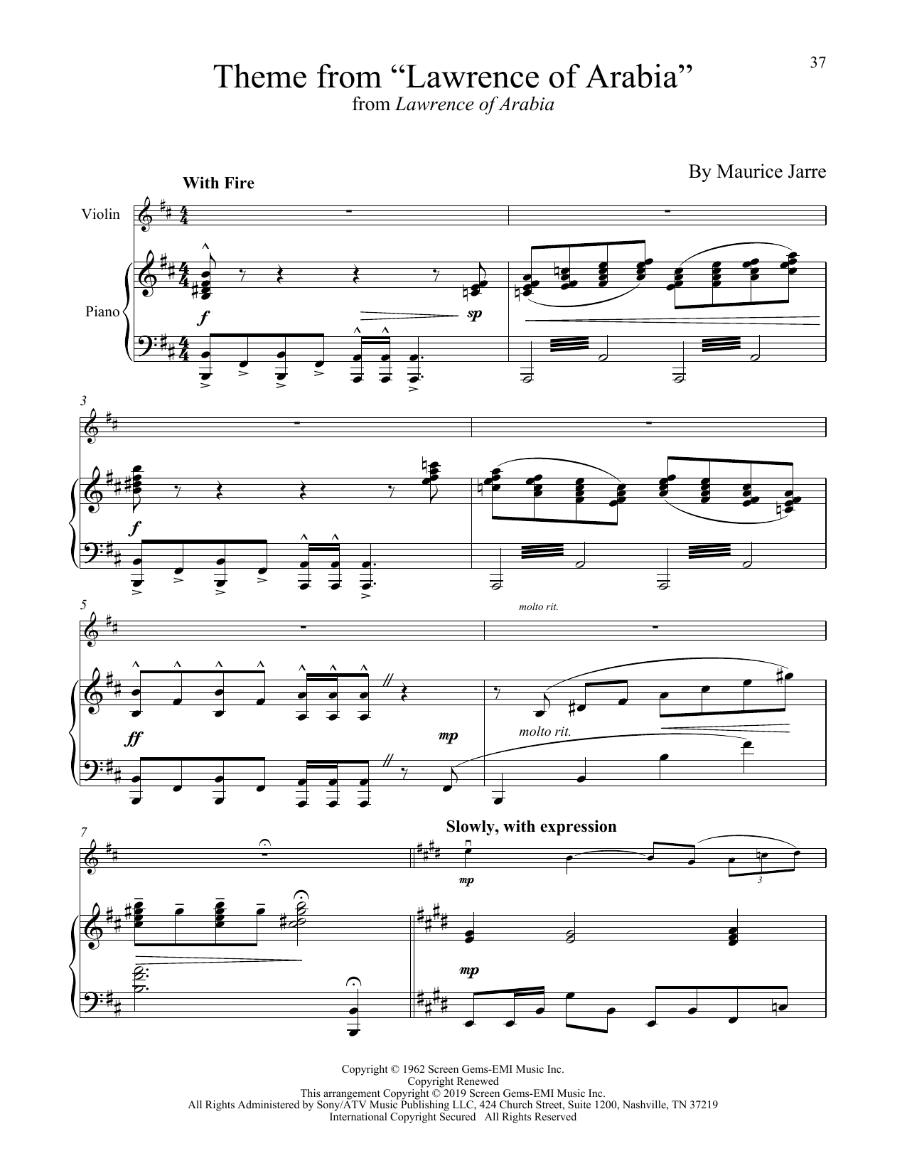 Product gallery: Page 1 of 1 Theme From "Lawrence Of Arabia", Maurice Jarre