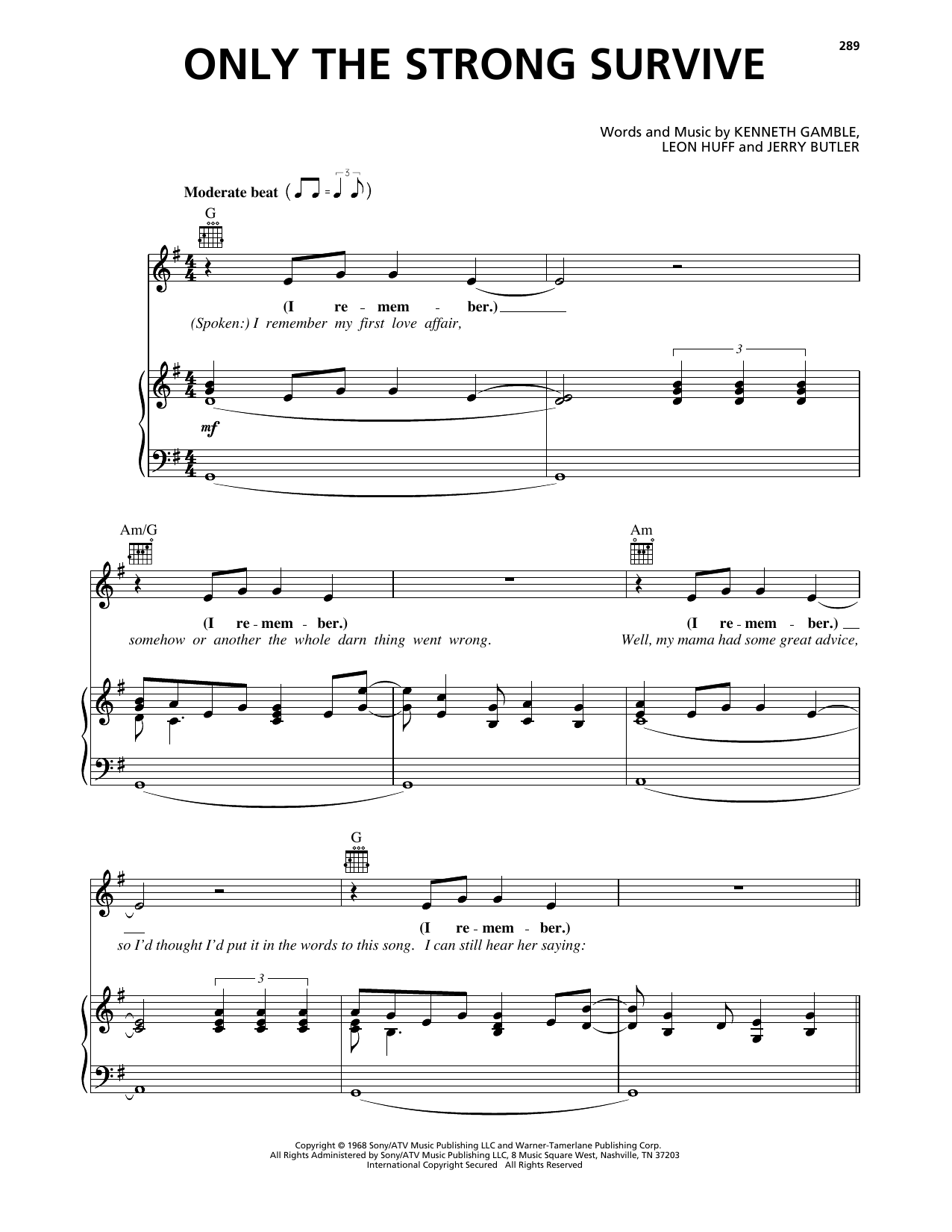 Produktgalerie: Seite 1 von 1 Only The Strong Survive, Elvis Presley, Gesang, Gitarre, Klavier