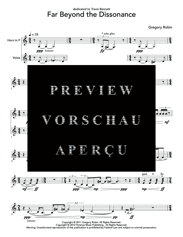 Produktgalerie: Seite 6 von 8 Far Beyond the Dissonance, , (Horn in F Solo)