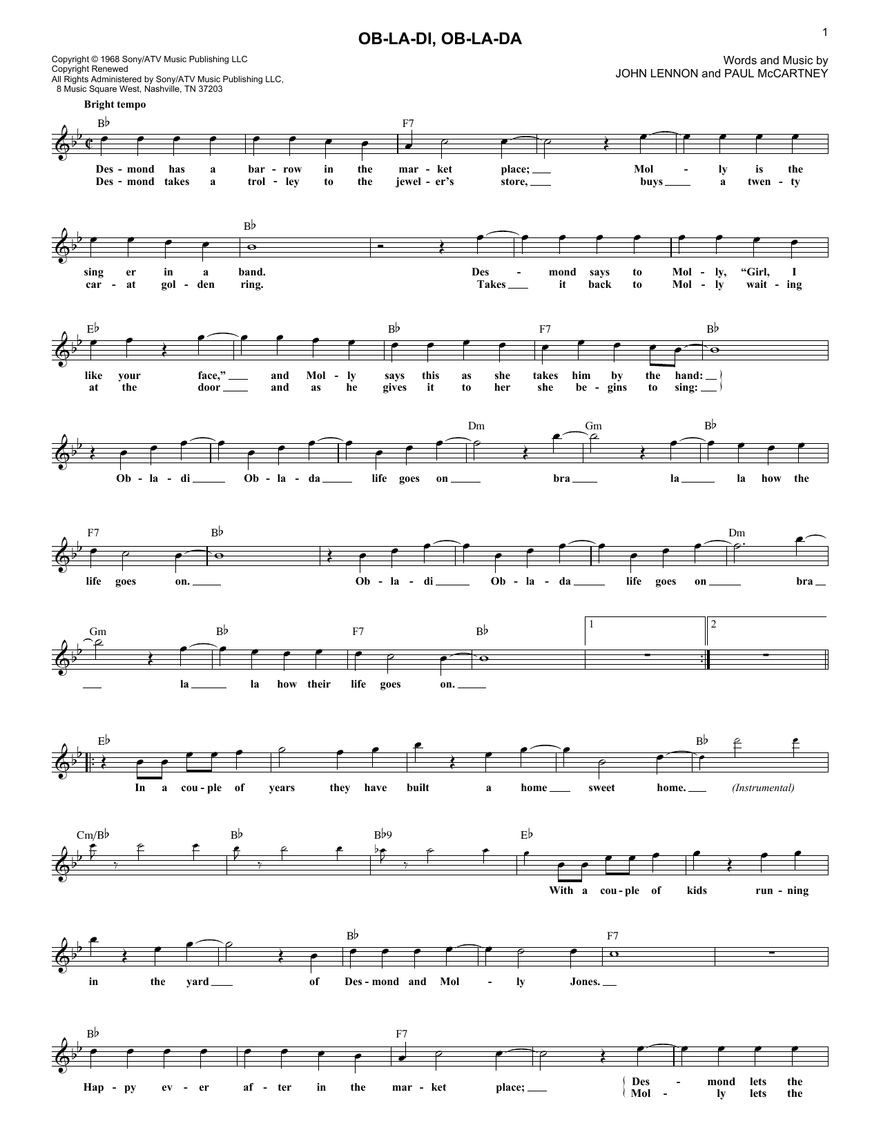 Produktgalerie: Seite 1 von 1 Ob-La-Di, Ob-La-Da, The Beatles
