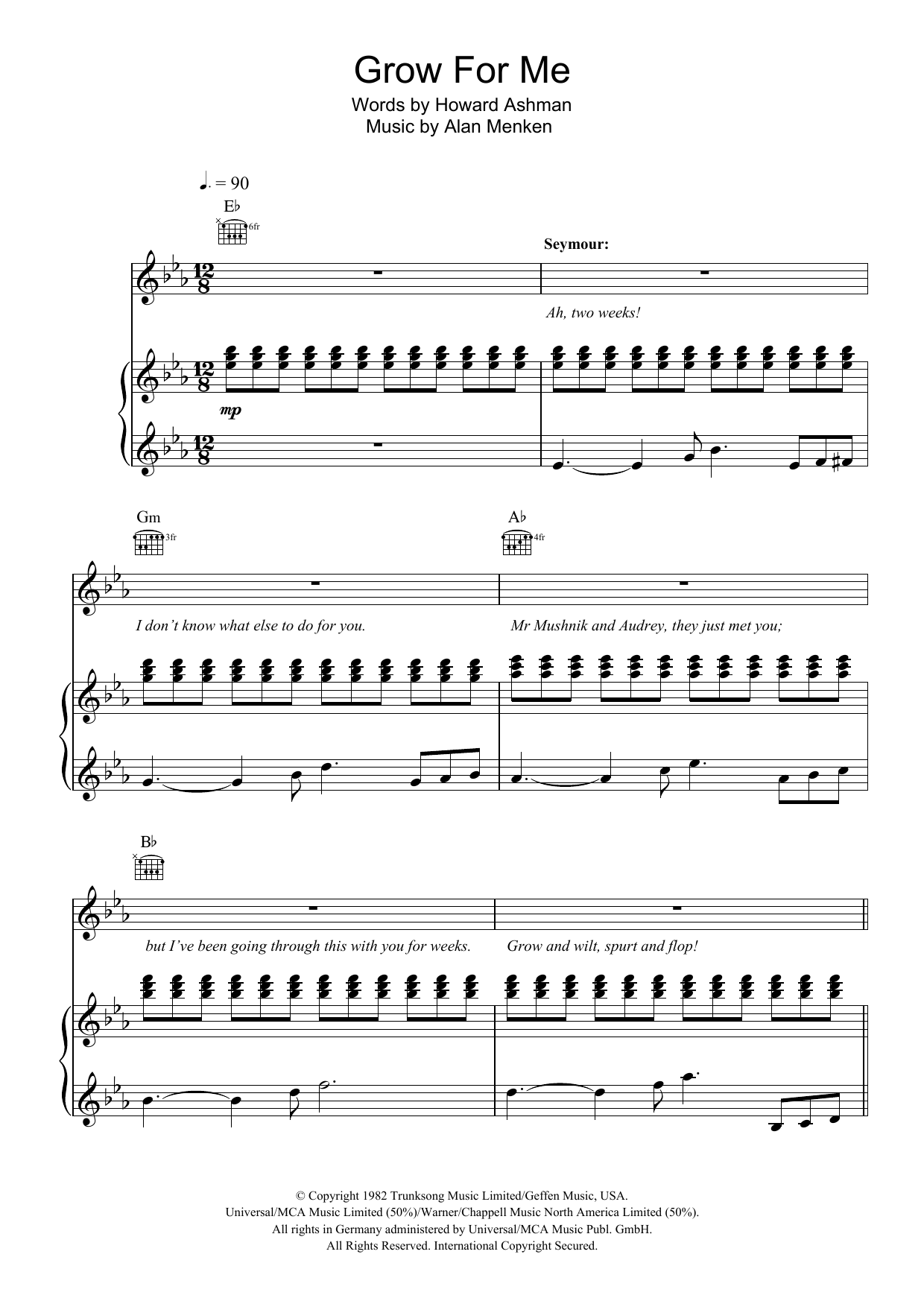 Produktbild zu: Grow For Me (from Little Shop of Horrors)