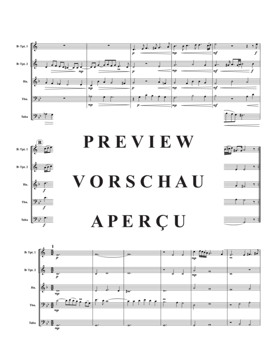 Produktgalerie: Seite 8 von 21 Suite Nr. 1 for Lute, BWV 996 , , (Blechbläser-Quintett)