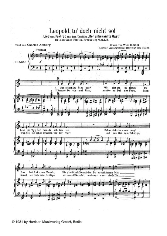 Produktbild zu: Leopold, tu doch nicht soaus: Der unbekannte Gast (Film)