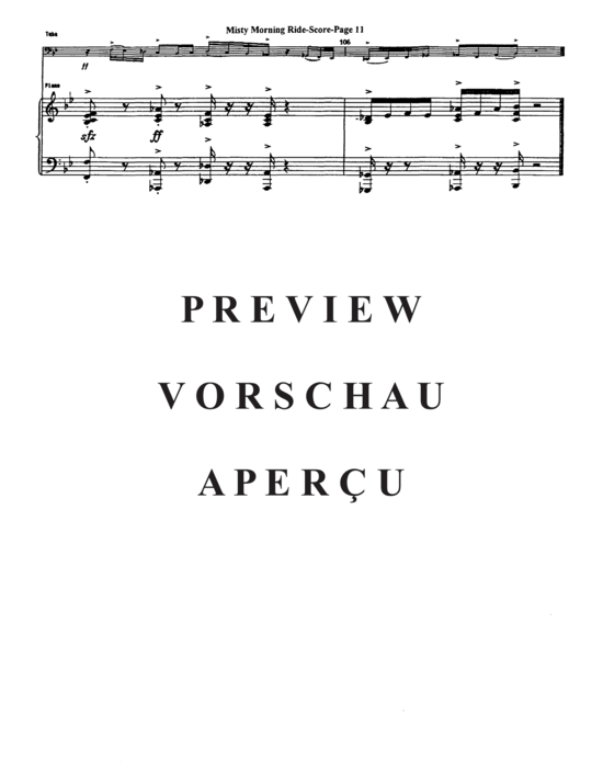 Produktgalerie: Seite 13 von 16 Misty Morning Ride , , (Tuba + Klavier)