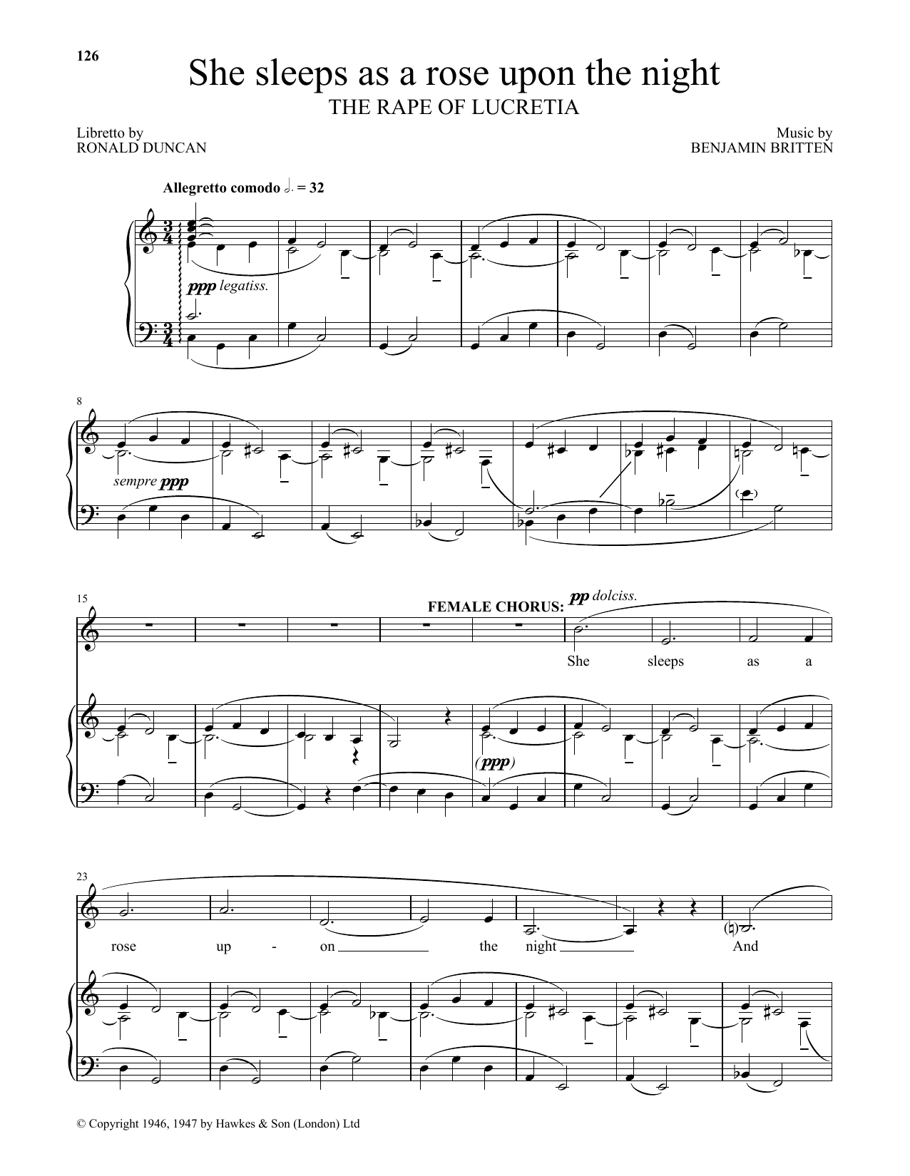 Produktbild zu: She sleeps as a rose upon the night (from The Rape Of Lucretia)