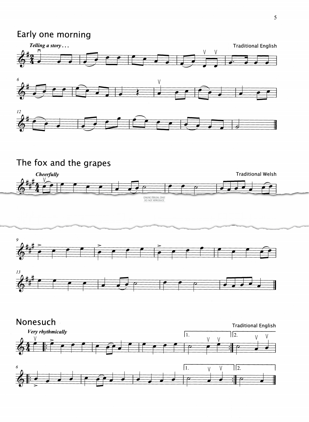 Product gallery: Page 1 of 1 Early One Morning/The Fox And The Grapes/Nonesuch/Stars Of The County Down/Argeers/Dargason, 