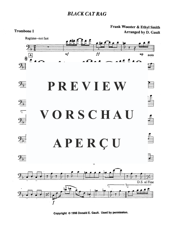 Produktgalerie: Seite 9 von 11 Black Cat Rag, , Posaunen Quartett